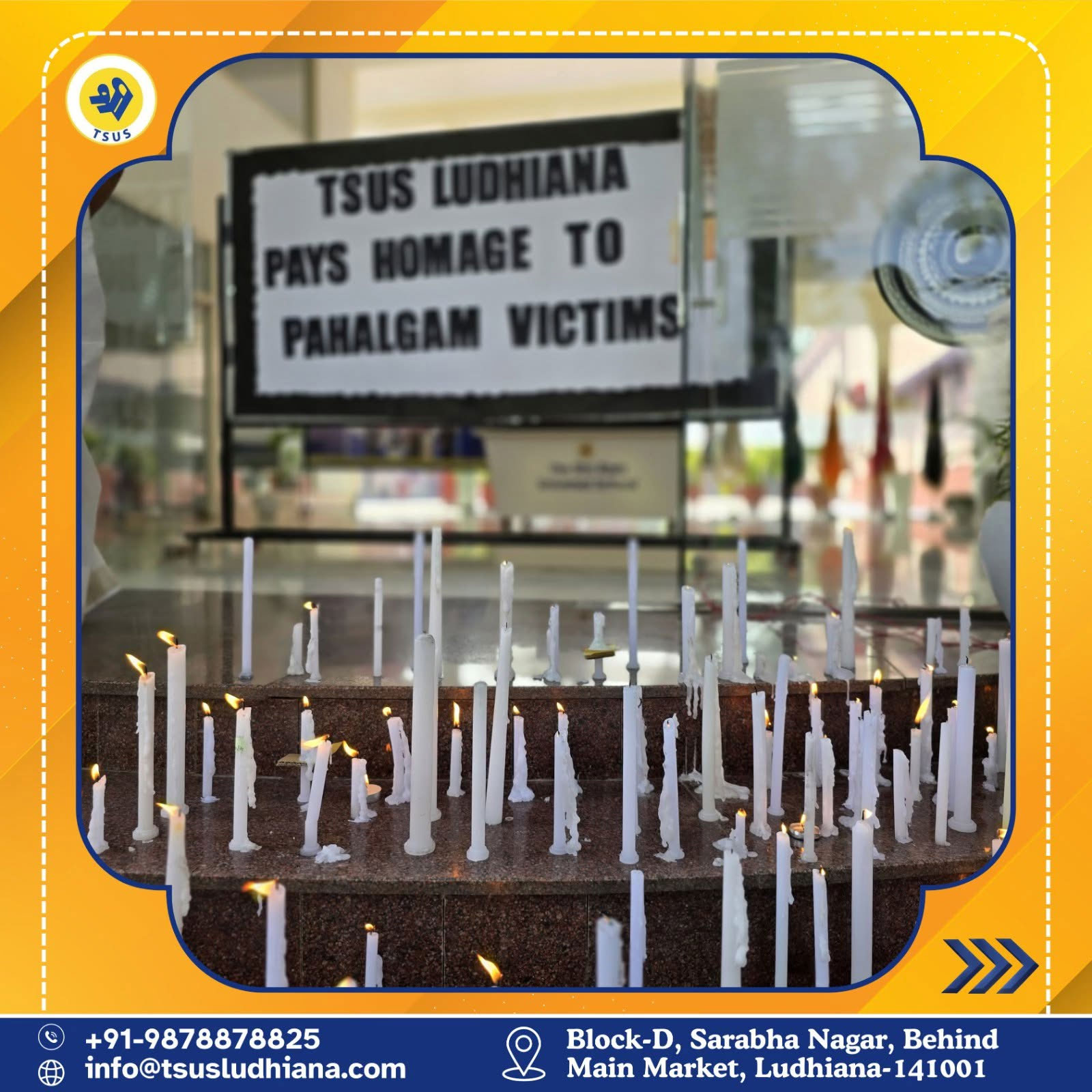 TSUS Ludhiana Pays Homage to Pahalgam Victims image 11